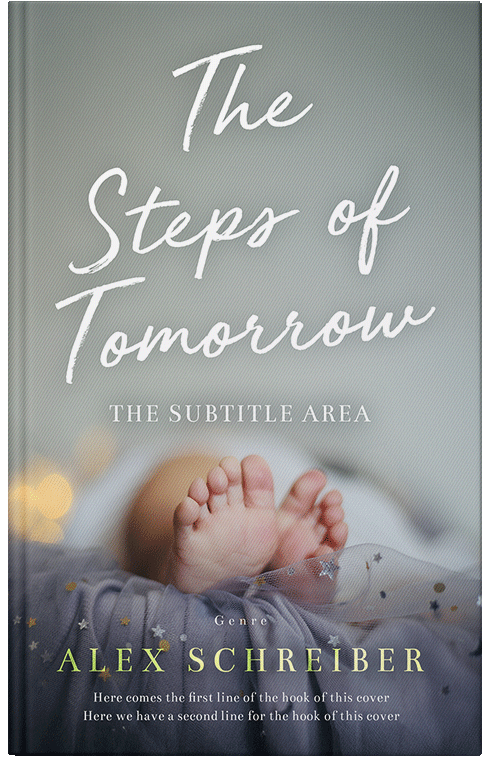 Front view of Premade Family & Parenting Book Cover - Pewter