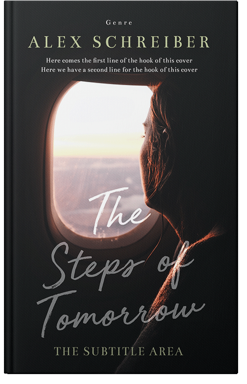 Front view of Premade Travel Book Cover - Soft Amber