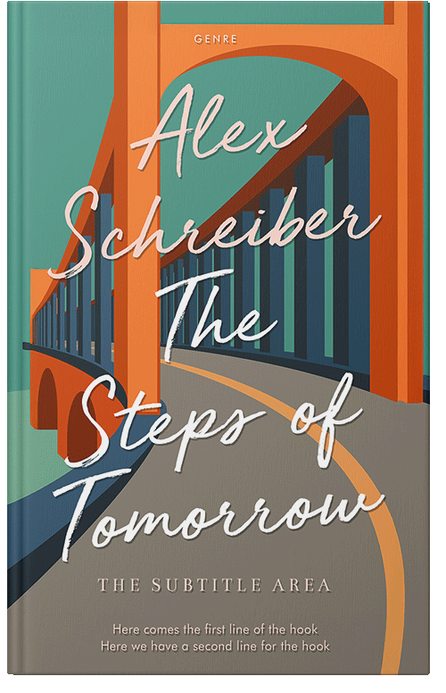 Front view of Bitter #335824 - Premade Abstract Book Cover