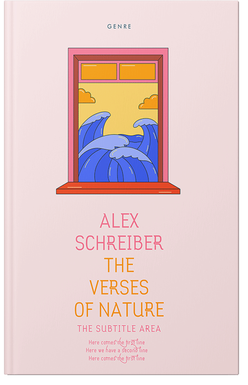 Front view of We Peep #335833 - Premade Poetry Book Cover