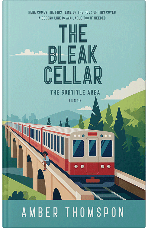 Front view of Premade Travel Book Cover - Shadow Green