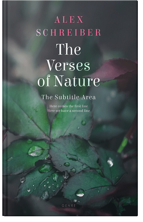 Front view of Premade Nature Book Cover - Mineral Green