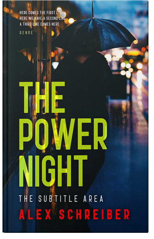 Front view of Premade Mystery & Thriller & Suspense Book Cover - Earls Green