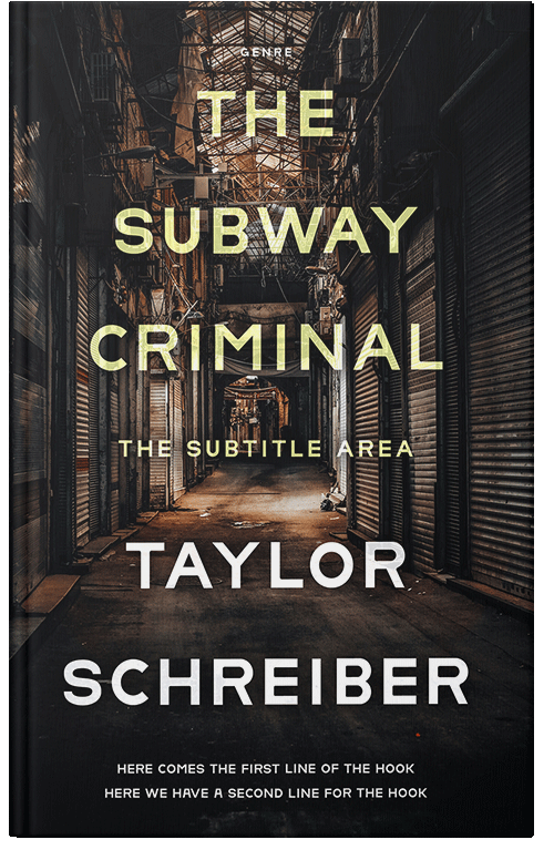 Front view of Premade Mystery & Thriller & Suspense Book Cover - Cod Gray