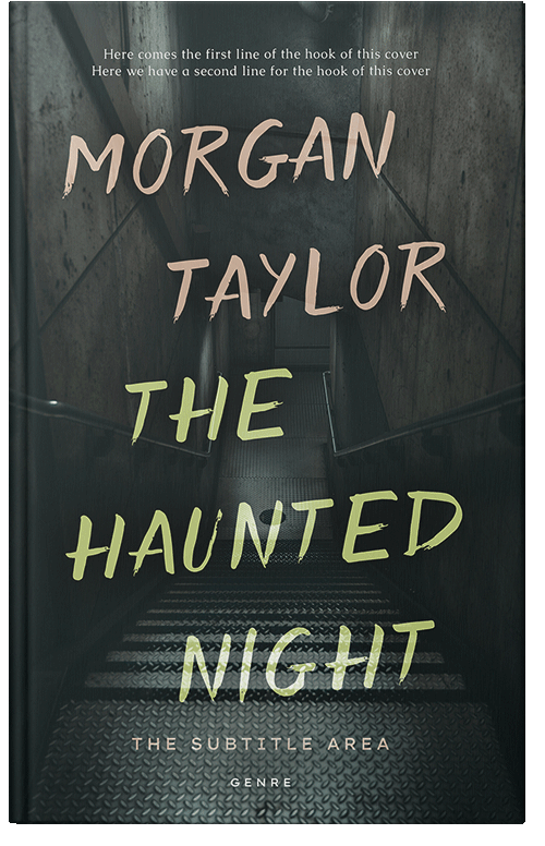 Front view of Premade Mystery & Thriller & Suspense Book Cover - Outer Space