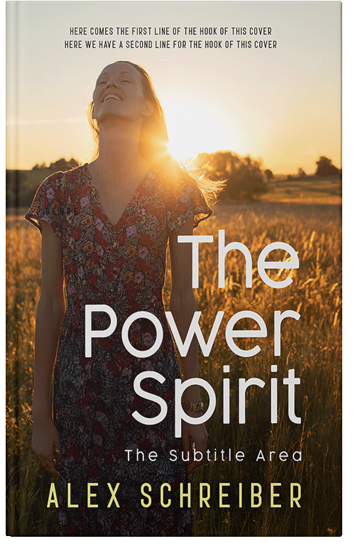 Front view of Premade Religion & Spirituality Book Cover - Raffia