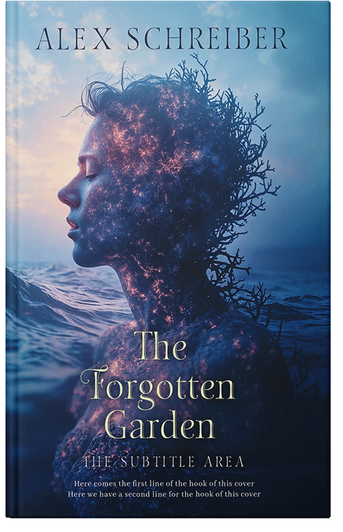 Front view of Cloud Burst #335942 - Premade Poetry Book Cover