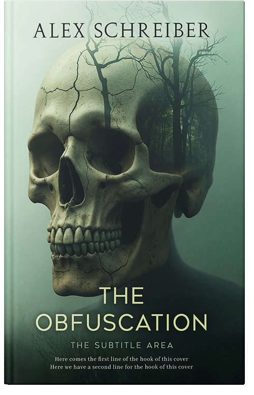 Front view of Premade Horror Book Cover - Pixie Green