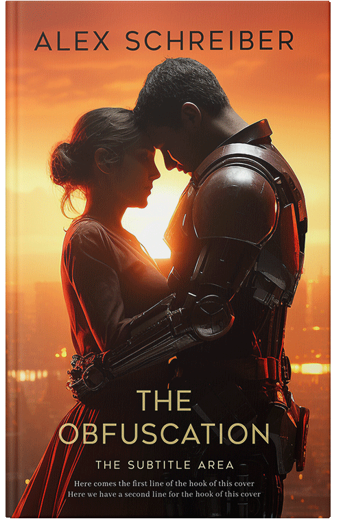 Front view of Premade Romance Book Cover - Sambuca