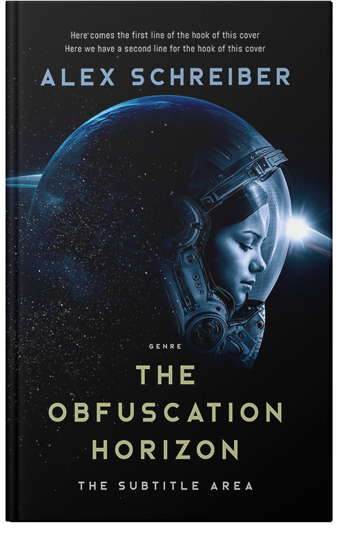 Front view of Ebony #335961 - Premade Science Fiction Book Cover