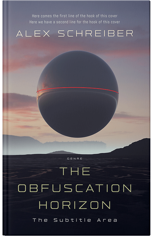 Front view of Steel Gray #335963 - Premade Science Fiction Book Cover