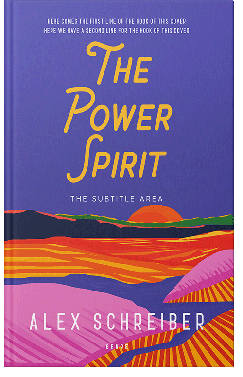 Front view of Premade Nature Book Cover - Blue Violet