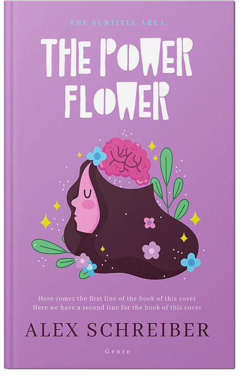 Front view of Premade Abstract Book Cover - East Side