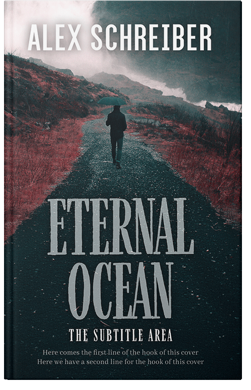 Front view of Premade Nature Book Cover - French Gray