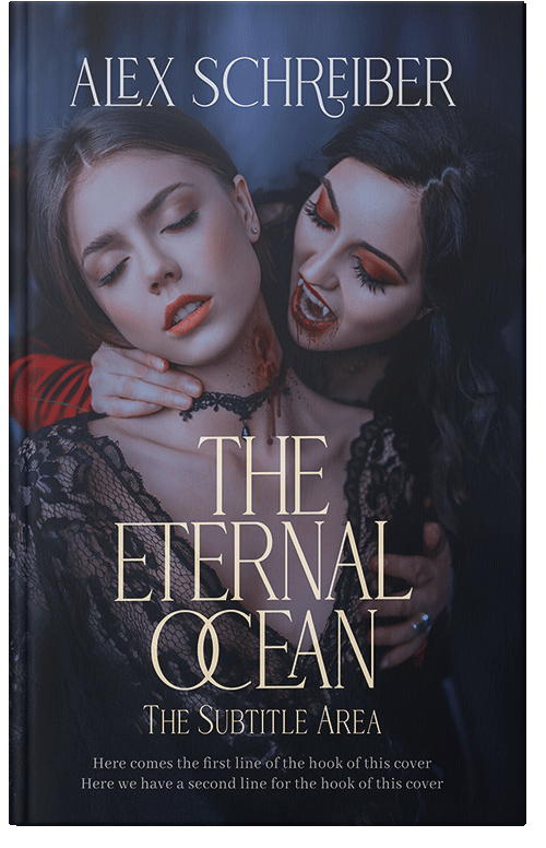 Front view of Premade Horror Book Cover - Charade