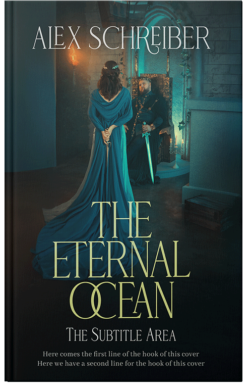 Front view of Aztec #33601 - Premade Fantasy Book Cover