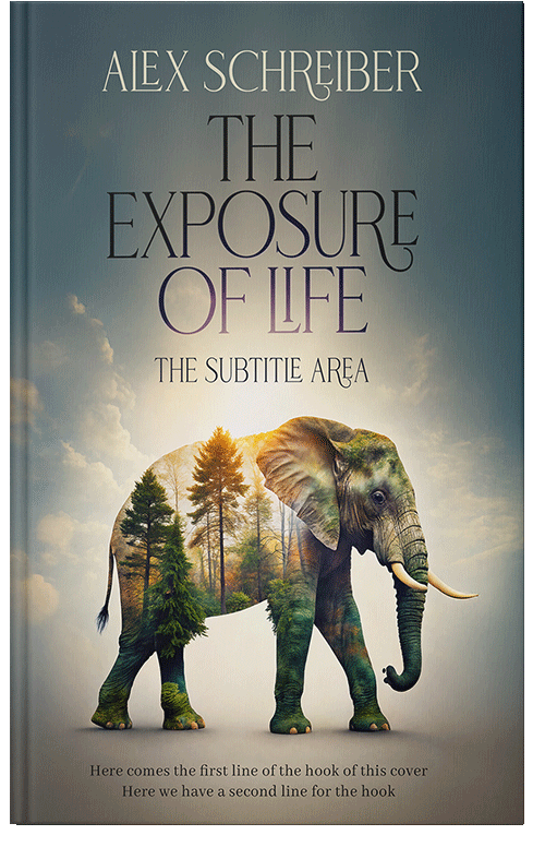 Front view of Nomad #33614 - Premade Surreal Book Cover