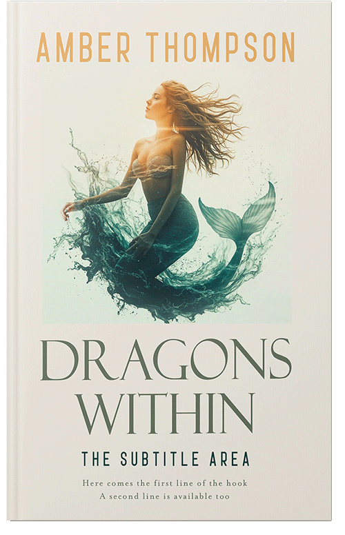 Front view of White Rock #33641 - Premade Fantasy Book Cover