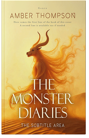 Pre Made Book Cover Buff