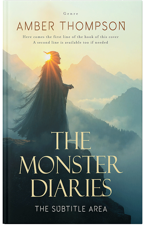 Front view of Fall Green #33649 - Premade Fantasy Book Cover