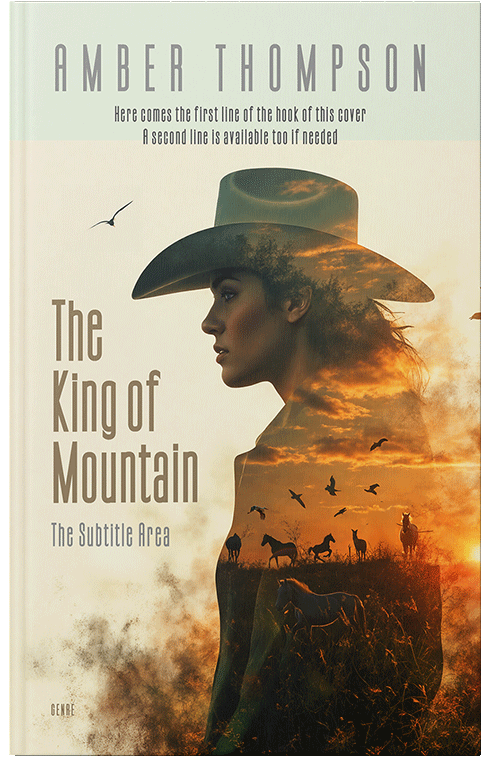 Front view of Lisbon Brown #33659 - Premade Action & Adventure Book Cover