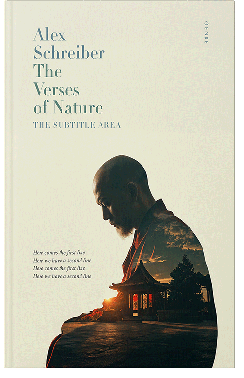 Front view of Premade Religion & Spirituality Book Cover - Heavy Metal