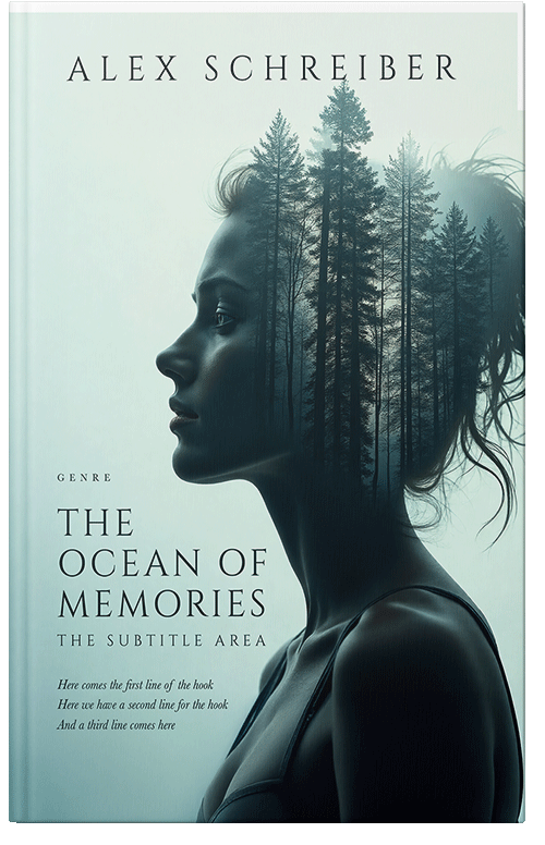 Front view of Gable Green #33686 - Premade Horror Book Cover