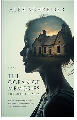 Pre Made Book Cover Periglacial Blue