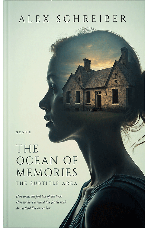 Front view of Periglacial Blue #33687 - Premade Horror Book Cover