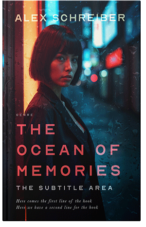 Pre Made Book Cover New York Pink