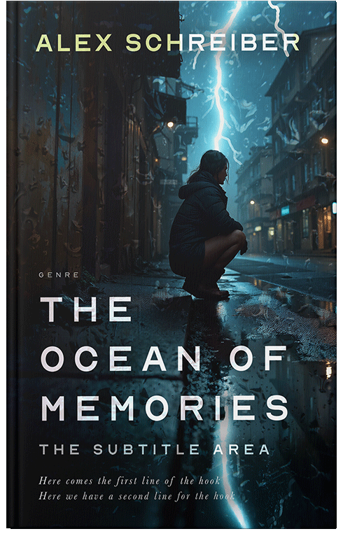 Front view of Aztec #33700 - Premade Action & Adventure Book Cover