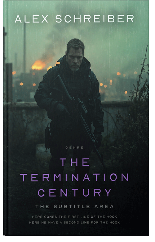 Front view of Premade Apocalyptica Book Cover - Bunker