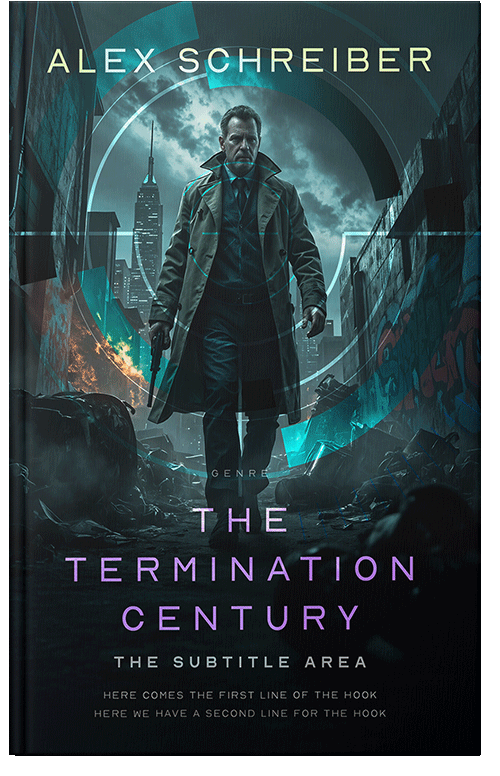 Front view of Aztec #33705 - Premade Action & Adventure Book Cover