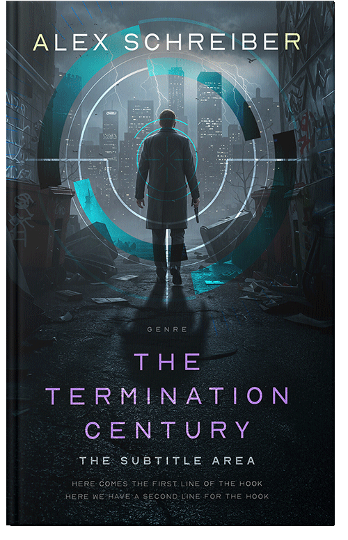 Front view of Aztec #33706 - Premade Science Fiction Book Cover