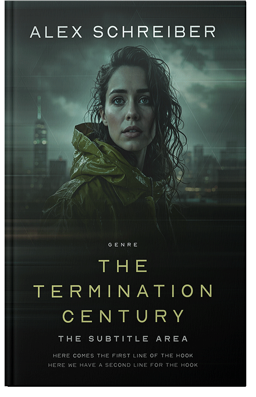 Front view of Premade Mystery & Thriller & Suspense Book Cover - Racing Green