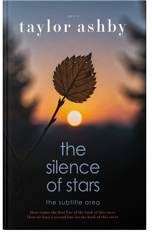 Front view of Premade Nature Book Cover - Whiskey