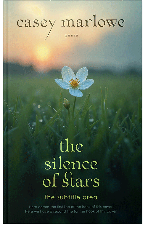 Front view of Sapling #33723 - Premade Poetry Book Cover