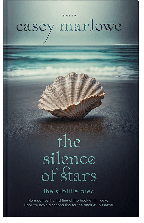 Front view of Outer Space #33726 - Premade Poetry Book Cover