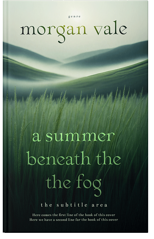 Front view of Periglacial Blue #33734 - Premade Literary Fiction Book Cover