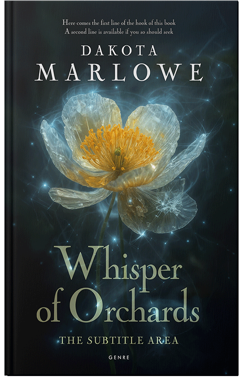 Front view of Bunker #33735 - Premade Poetry Book Cover