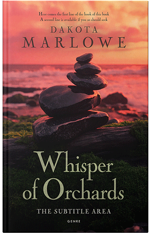 Pre Made Book Cover Terracotta