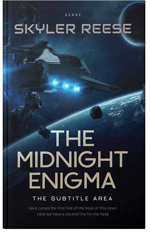 Front view of Black Pearl #33848 - Premade Science Fiction Book Cover