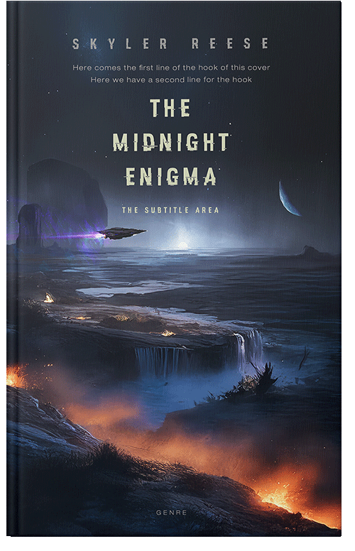 Front view of Premade Science Fiction Book Cover - Ebony Clay