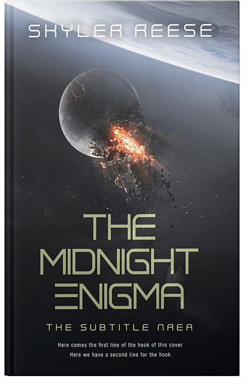 Front view of Shark #33855 - Premade Apocalyptica Book Cover