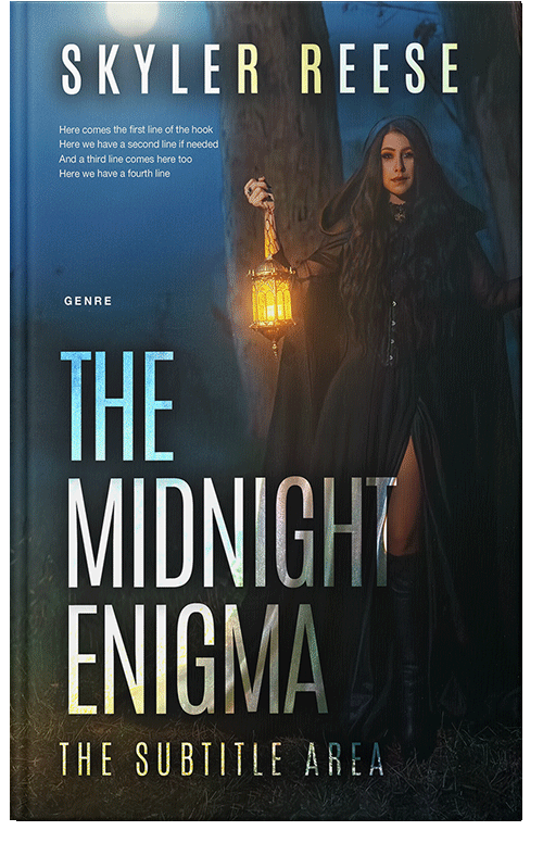 Front view of Premade Fantasy Book Cover - Shark