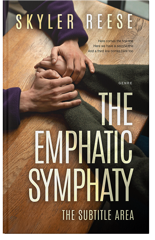 Front view of Premade Self-Improvement & Self-Help Book Cover - Limed Oak