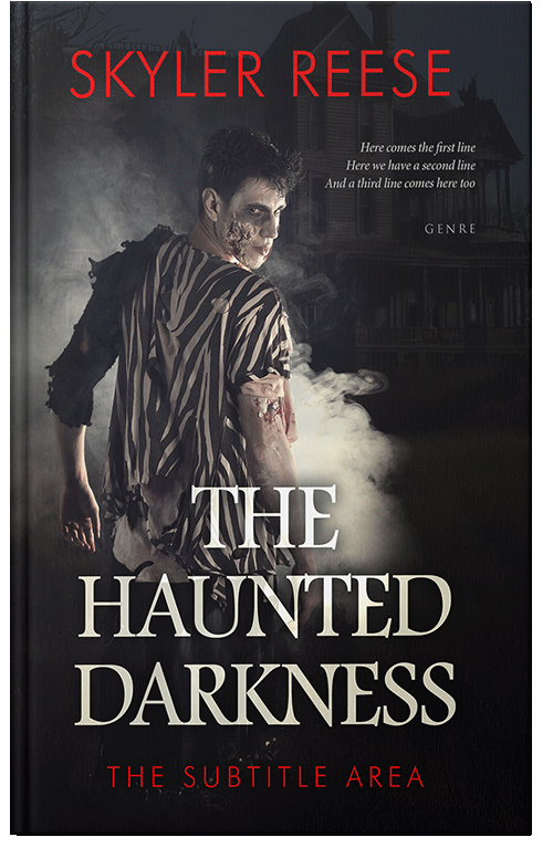 Front view of Premade Horror Book Cover - Woodsmoke