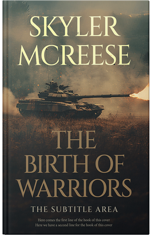 Front view of Tuatara #33924 - Premade Historical Book Cover