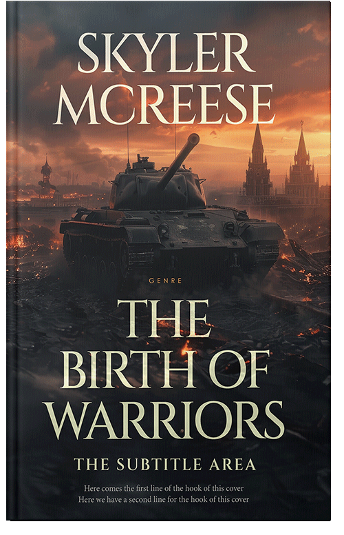 Front view of Shark #33926 - Premade Historical Book Cover