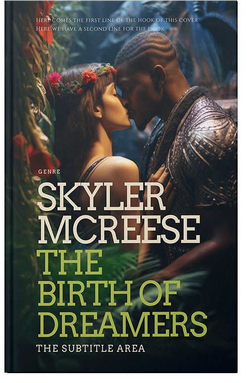 Front view of Premade Romance Book Cover - Outer Space